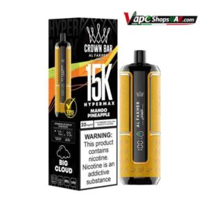 AL FAKHER Crown Bar Hypermax 15000 Puffs Disposable Vape_Mango_Pineapple