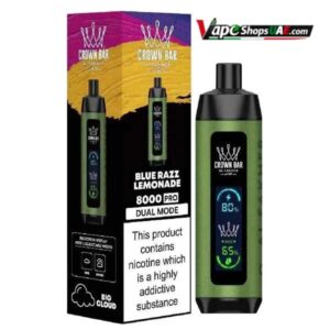 Al Fakher 8000Pro Dual Mode Disposable Vape in Dubai blue razz lemonade
