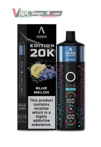 Adalya Edition 20k 20000 Puffs Shisha Disposable Vape DUBAI Blue Melon