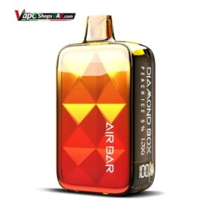 Air Bar Diamond Box 20000 Puffs 50mg Disposable Vape in Dubai peach ice