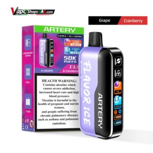 Artery Ferocious CL6 50000 Puffs NIC ICE Edition in Dubai grape rasp