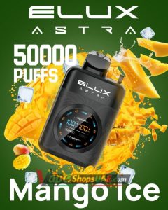 Elux Astra 50000 Puffs Disposable Vape in Dubai Mango Ice