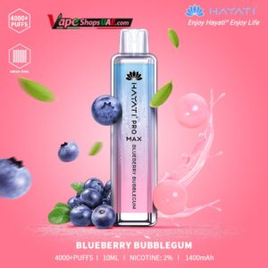 HAYATI PRO MAX 4000 Puffs 20mg Vape in Dubai BLUEBERRY BUBBLEGUM