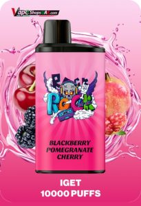IGET BAR PRO 10000 Puffs Disposable Vape Blackberry Pomegrante Cherry