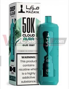 Mazaya Cloud AURA 50000 Puffs Disposable Vape in Dubai gum mint