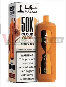 Mazaya Cloud AURA 50000 Puffs Disposable Vape in Dubai mango ice