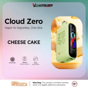 Sikary Cloud Zero 20000 Puffs Disposable 20mg In Dubai - Cheese Cake