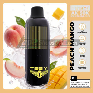TESIYI AK 50000 Puffs 50mg Disposable Vape in Dubai peach mango