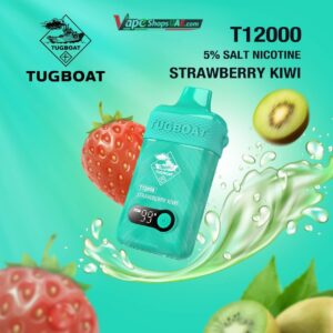 Tugboat T12000 Disposable 12000 Puffs 50Mg Disposable Vape In Dubai Strawberry Kiwi