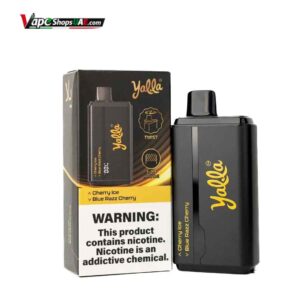 YALLA 24000 PUFFS PRICE IN DUBAI CHERRY ICE BLUE RAZZ CHERRY