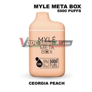 myle meta box 5000 puffs 50mg nicotine in uae georgia peach