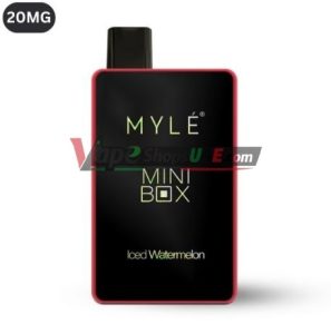 myle mini box 1500 puffs 20mg disposable vape in dubai iced watermelon