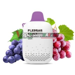 flerbar baymax 3500 puffs zero nicotine disposable vape in uae purple grape