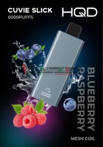 hqd cuvie slick 6000 puffs 20mg nicotine in uae blue raspberry