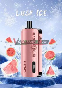 hqd glaze plus 12000 puffs 50mg nicotine dual mesh coil disposable vape in uae lush ice