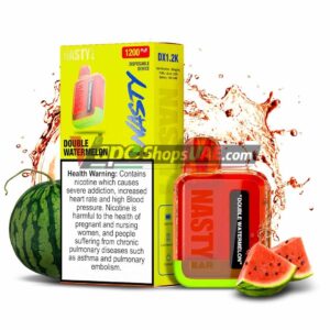 nasty bar dx 1200 puffs disposable device in dubai double watermelon