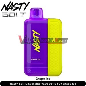 nasty bolt 50000 puffs 50mg nicotine disposable vape in uae grape ice
