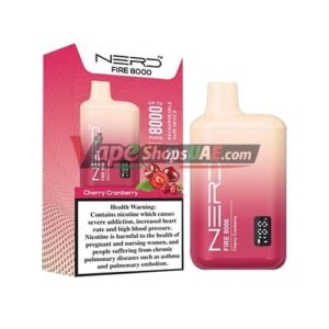 nerd fire 8000 puffs disposable vape in dubai cherry canberry
