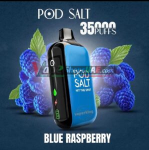 pod salt 35000 puffs 20mg nicotine disposable vape in dubai blue raspberry