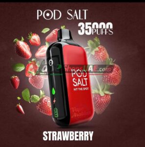 pod salt 35000 puffs 20mg nicotine disposable vape in dubai strawberry