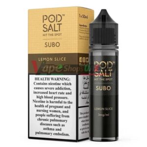 pod salt subo 3mg 50ml e juice in dubai lemon slice