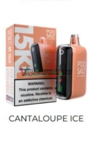podsalt 15000 puffs 20mg nicotine disposable vape in uae cantaloupe ice