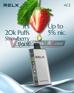 relx ace 20000 puffs 50mg disposable vape in uae Strawberry Burst