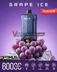 relx optimus up to 60000 puffs 50mg nicotine disposable vape in uae grape ice