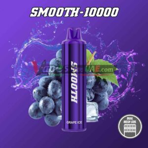 smooth 10000 puffs disposable vape 20mg in dubai grape ice