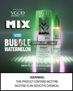 vgod iced mix series salt 30ml 25mg and 50mg in dubai iced bubble watermelon