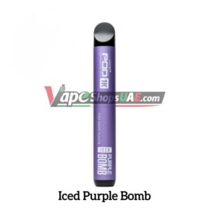 vgod pod 1k 1500 puffs 50mg nicotine disposable vape in uae iced purple bomb