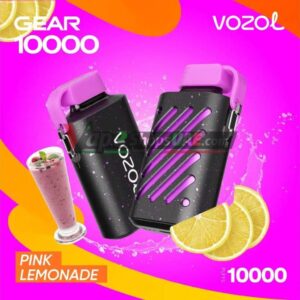 vozol gear 10000 puffs zero nicotine vape in uae pink lemonade
