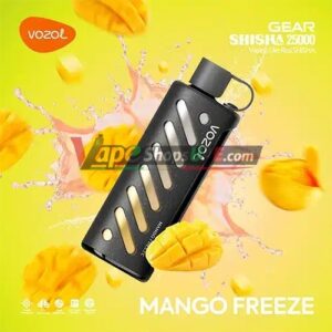vozol gear shisha 25000 puffs dual mode 5mg nicotine in uae mango freeze