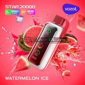 vozol star 20000 puffs 20mg and 50mg disposable vape in dubai watermelon ice