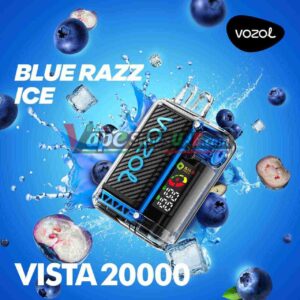 vozol vista 20000 puffs disposable vape in dubai blue razz ice