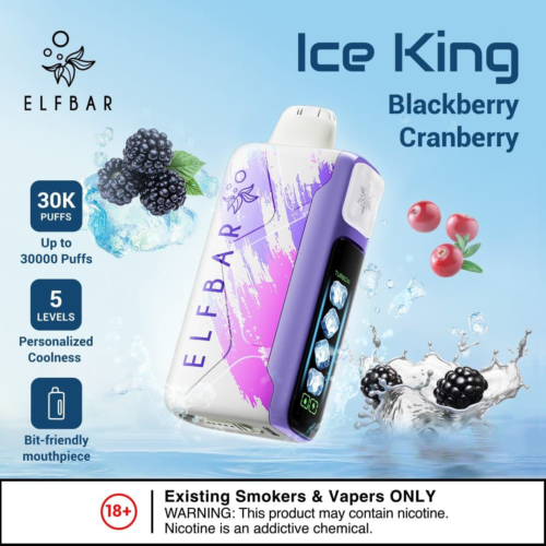 ELF BAR Ice King 30000 Puffs Disposable Vape - Blackberry Cranberry