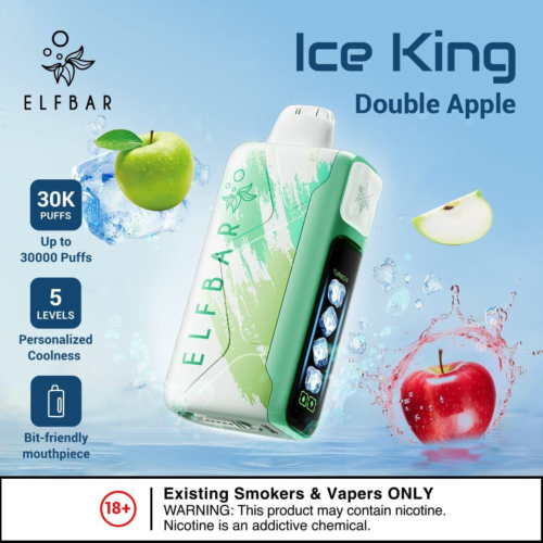 ELF BAR Ice King 30000 Puffs Disposable Vape - Double Apple