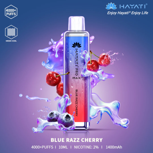 HAYATI Pro Max 4000 Plus Puffs 20mg Vape - BLUE RAZZ CHERRY