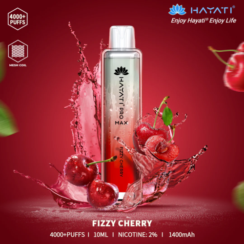 HAYATI Pro Max 4000 Plus Puffs 20mg Vape - FIZZY CHERRY