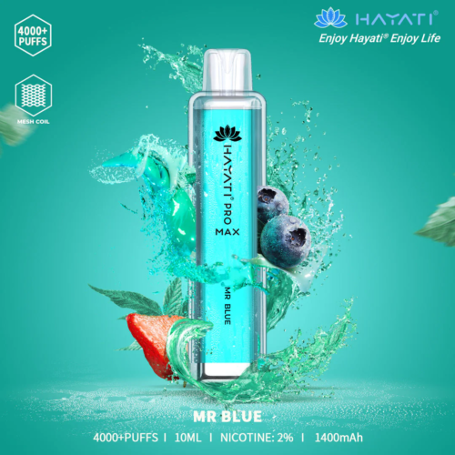 HAYATI Pro Max 4000 Plus Puffs 20mg Vape - MR BLUE