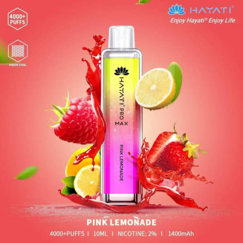 HAYATI Pro Max 4000 Plus Puffs 20mg Vape - PINK LEMONADE