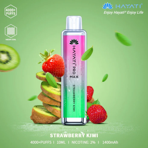 HAYATI Pro Max 4000 Plus Puffs 20mg Vape - STRAWBERRY KIWI