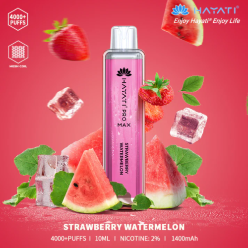 HAYATI Pro Max 4000 Plus Puffs 20mg Vape - STRAWBERRY WATERMELON