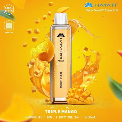 HAYATI Pro Max 4000 Plus Puffs 20mg Vape - TRIPLE MANGO