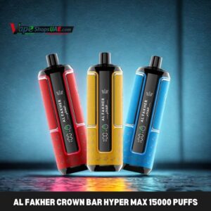 AL FAKHER Crown Bar Hyper Max 15000 Puffs Disposable Vape in Dubai
