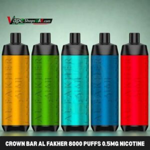 Crown bar al fakher 8000 puffs 0.5MG Nicotine in Dubai