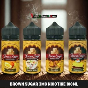 BROWN SUGAR 3MG nicotine 100ML E Liquid in Dubai