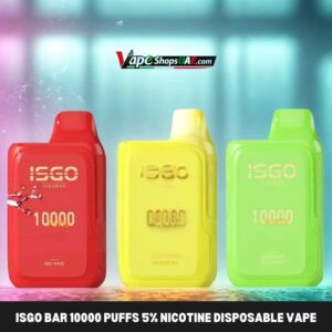 ISGO BAR 10000 Puffs 5% nicotine Disposable Vape shop In Dubai