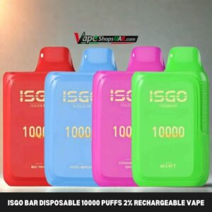 ISGO Bar Disposable 10000 Puffs 2% Rechargeable Vape in Dubai, UAE