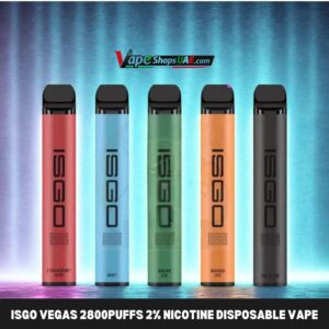 ISGO VEGAS 2800Puffs 2% nicotine disposable vape in dubai UAE